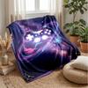 Galaxy Game Pad Theme Blanket Lightweight Warm Flannel Blanket Decorative Throw Blanket for Home Decoration