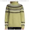 Women's Slim Fit Color Block Knitted Pullover Sweater for Fall and Winter