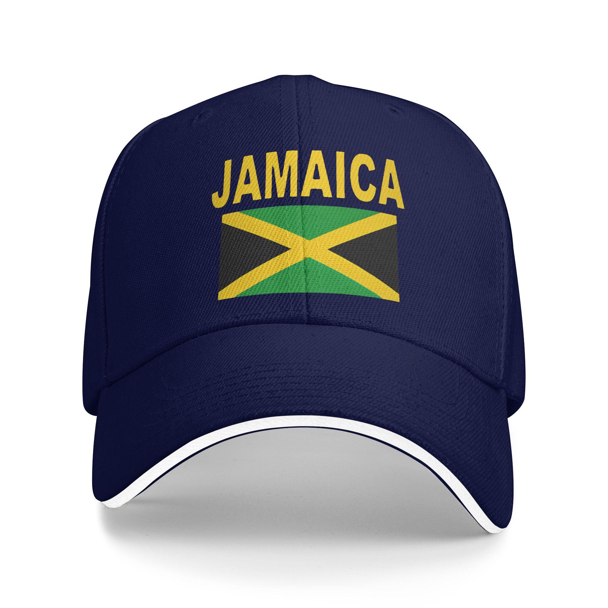 

Flag Jamaica Jamaican Flags Travel Sun Baseball Cap Summer Fashion Trucker Hat For Men Adult Hunting Camping Baseball Caps As Picture темно-синий