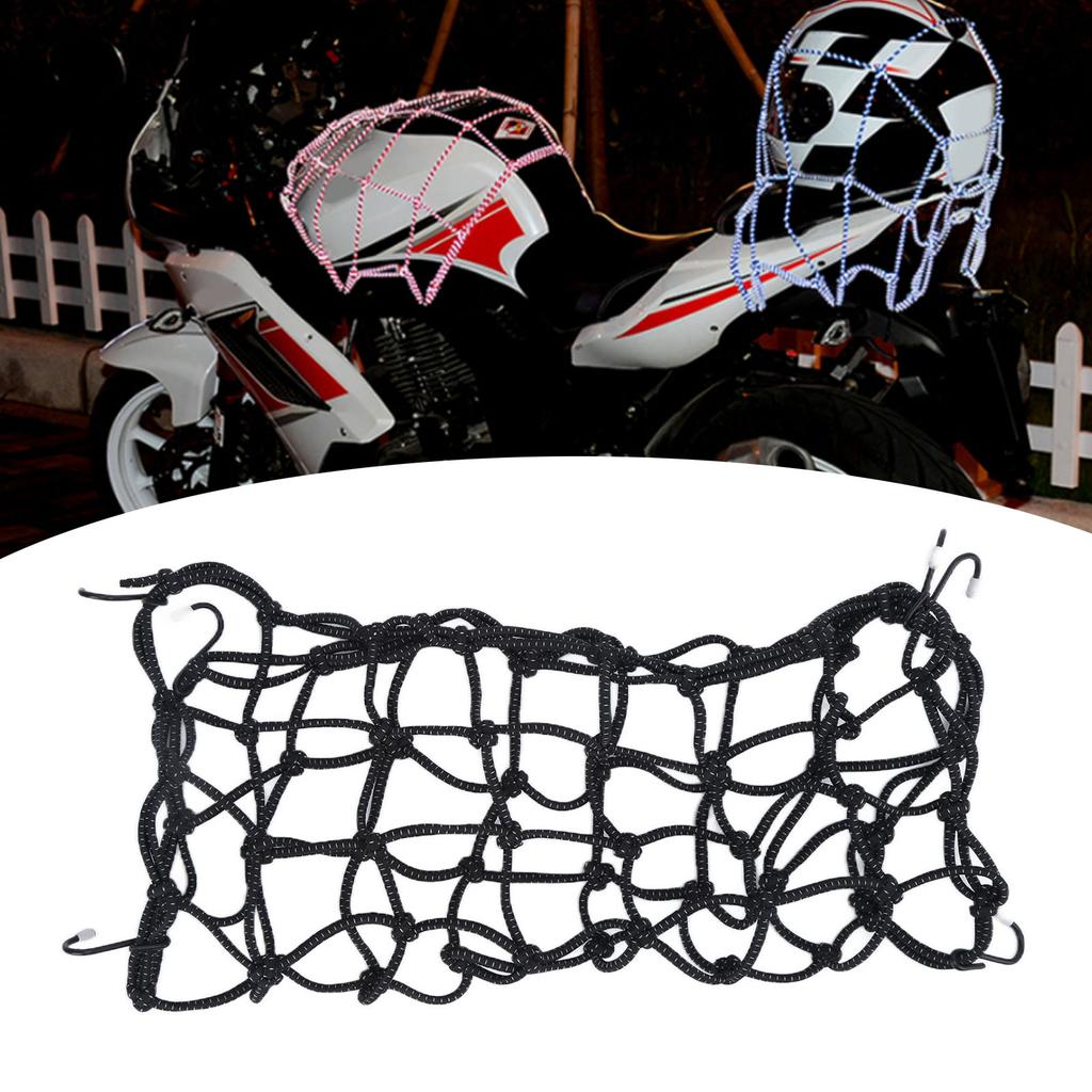 Motorcycle Helmet Mesh Latex Filament for Electric Vehicles Sports Cars OffRoad(Grey Black )