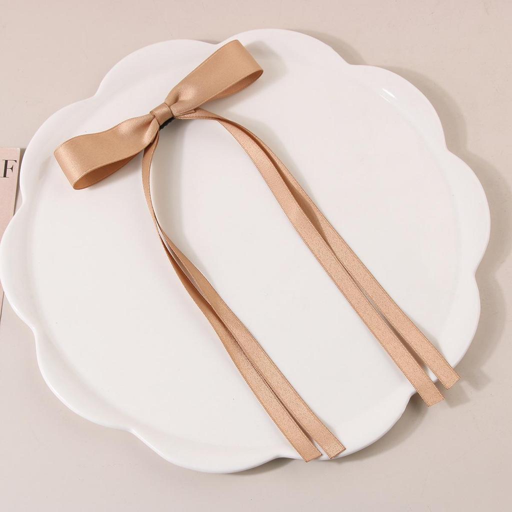 Ballet Style 4cm Bow Duckbill Hair Clip - Sweet Ribbon Hair Accessory