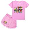 Cartoon Clothing for Girls, Short-sleeve T-shirt and Shorts Two-piece Set, Children's Clothing, Boys' Pajamas