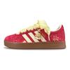 Adidas Vl Court Classic Galloping Iridescent Abrasion Resistant Low top Skateboard Shoes Unisex Red KK3774(Team1283-)