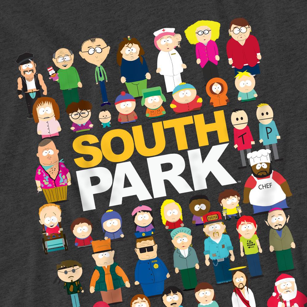 South Park Camiseta Unissex Adulto Elenco Completo