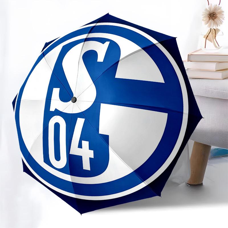 Schalke 04, - Automatic Opening and Closing, 8-rib Structure Portable Umbrella, Suitable for Men and Women In All Seasons - Perfect Gift for