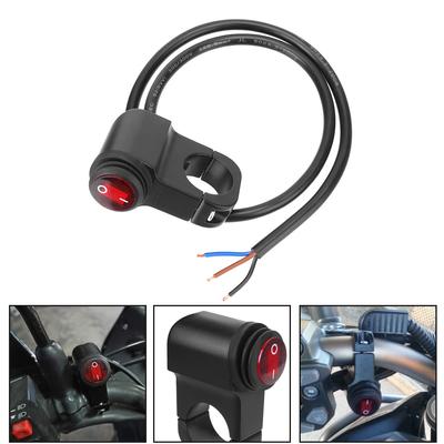 Motorradlenker Ein/Aus-Schalter 12V Lichtschalter Knopf Motorradzubehör Aluminiumlegierung Nebelscheinwerfer Scheinwerfer