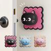 Cartoon Cat Doll Door Bumper Stickers Anti-Trap Protection Door Handle Mute Pad Home Use