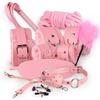Sexy Leather BDSM Kits Plush Sex Bondage Set Handcuffs Sex Games Whip Gag Nipple Clamps Sex Toys For Couples Adults Games