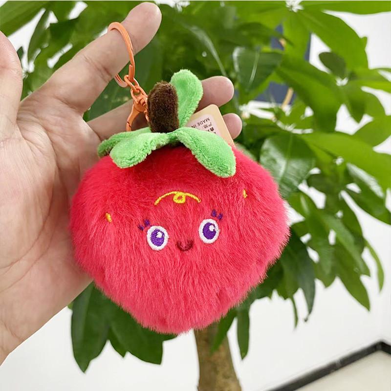 Plush Soft Short Fruit Toys Featuring Watermelon Apple Mango And Pineapple Perfect For Collecting