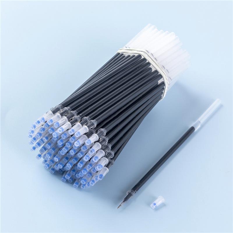 100-Pack: 0.5mm Black, Red & Blue Pen Refills, Full Needle Tube Bullet Head, Ideal for Students & Teachers