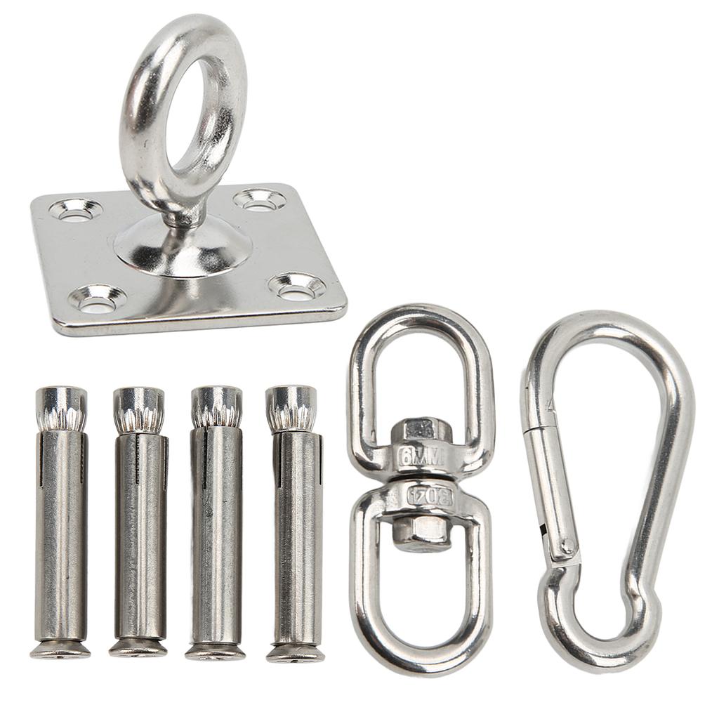 Hammock Hanging Kit Stainless Steel Swing Ceiling Mount Set Swivel Hangers for Yoga Swing Sandbag