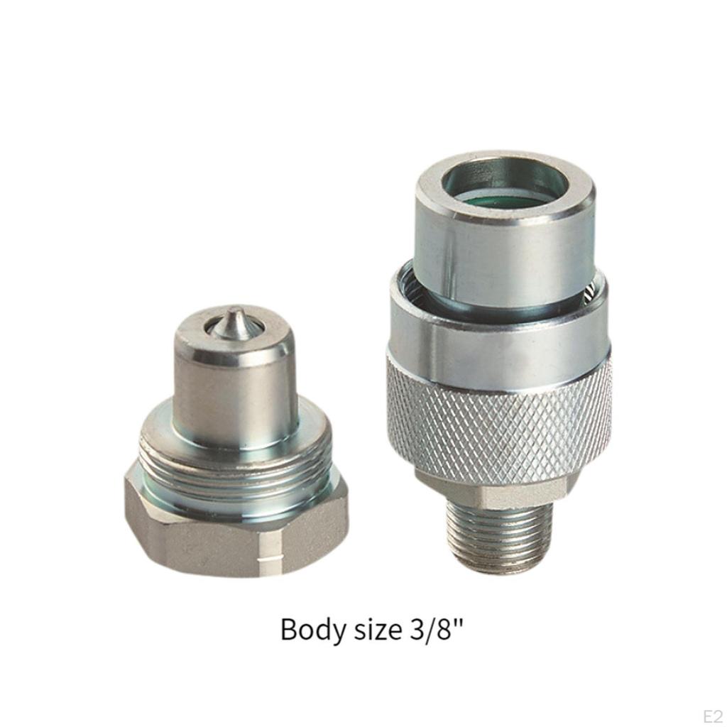 Hydraulic Coupling Connector Set for Quick Connect And Disconnect