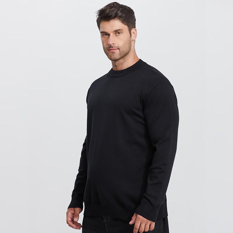 Dibenze Men's Plus Size Wool Blend Pullover Sweater