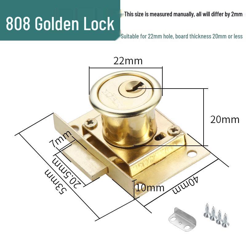 Zinc Alloy Cabinet & Drawer Cam Lock for Double Doors
