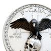 1/2/3Pcs Raven Skull Souvenir Coin Double-Sided Attitude Crow Challenge Coin Token of Freedom Humor