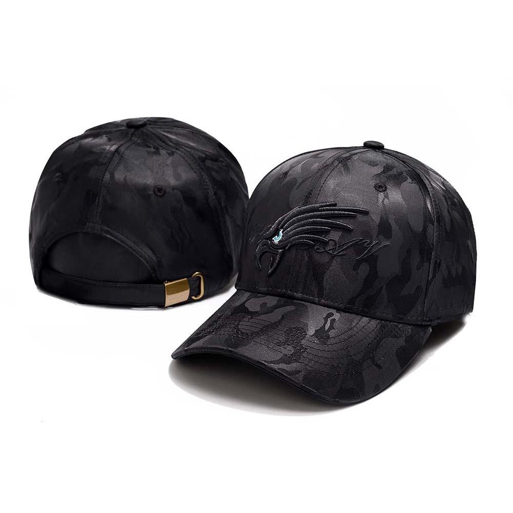 Military Green Camouflage Eagle Baseball Cap With Breathable Cotton For Casual Sun Protection
