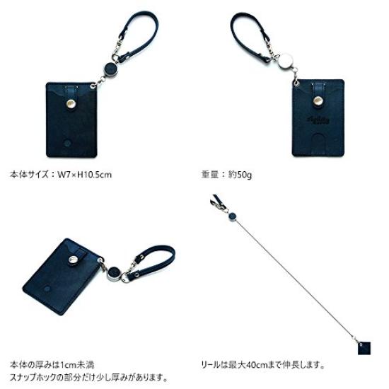 AGILITY affa Roloma in Japan Leather Pass Case with Suica Brick "Pisto" [Made Reel, Included] /