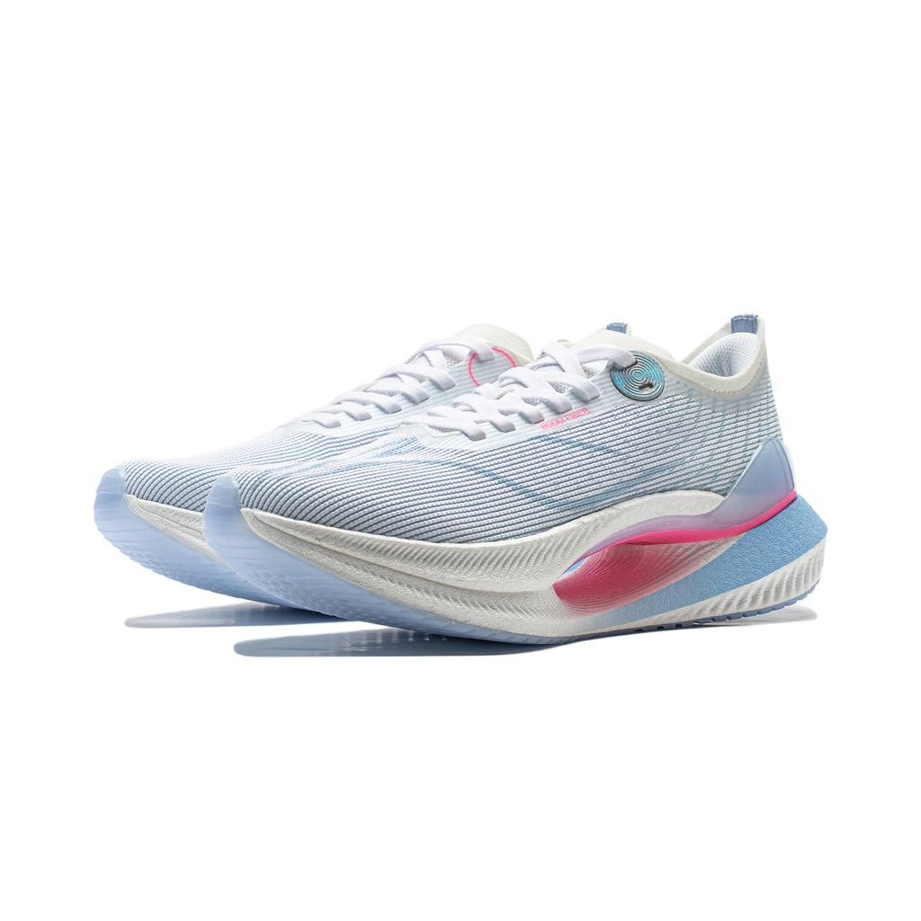 New LINING Shadow 2 Essential Running Shoes Women's Low top Standard White/Glacier Blue ARRU004-1