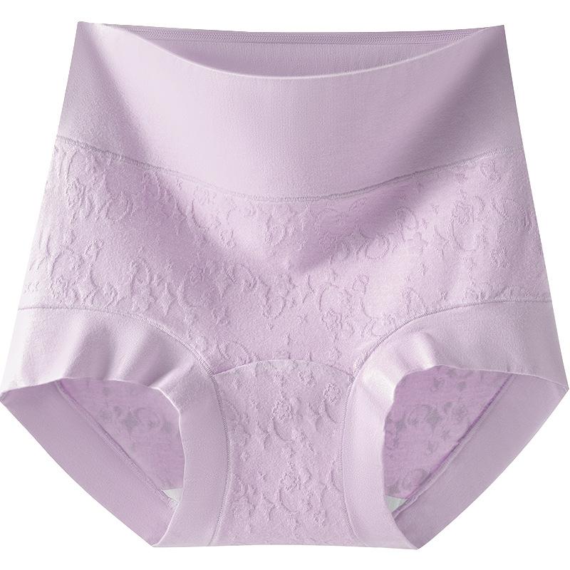 Big Size Ladies Spring and Autumn New Year Red Pure Cotton Antibacterial Crotch High Waist Belly Triangle Briefs