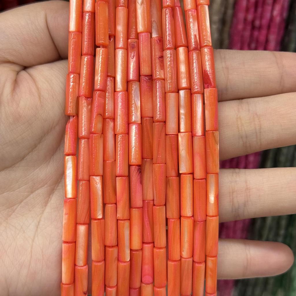 4x13mm Freshwater Shell Tube Beads for DIY Necklace & Bracelet