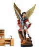 Christian Miguel Arcangel Statue Retro Bronziert Erzengel Michael Harzfigur Haus Segen Dekoration Schreibtisch Ornamente