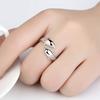 Adjustable Open Ring Women Men With Dolphin Motif Minimalist Sweet Style Vintage Boho Finger Gift