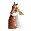Girl And Horse Figurine Girl Embracing Horse Statue Horse Memorial Sculpture Keepsake for Horse Lover Gifts Cowgirls Birthday