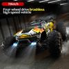 Mașină RC 2.4Ghz 70KM/H Viteză Mare 1/16 Off Road Camioane RC Motor Fără Perii Lumină LED 4WD Vehicul Racing