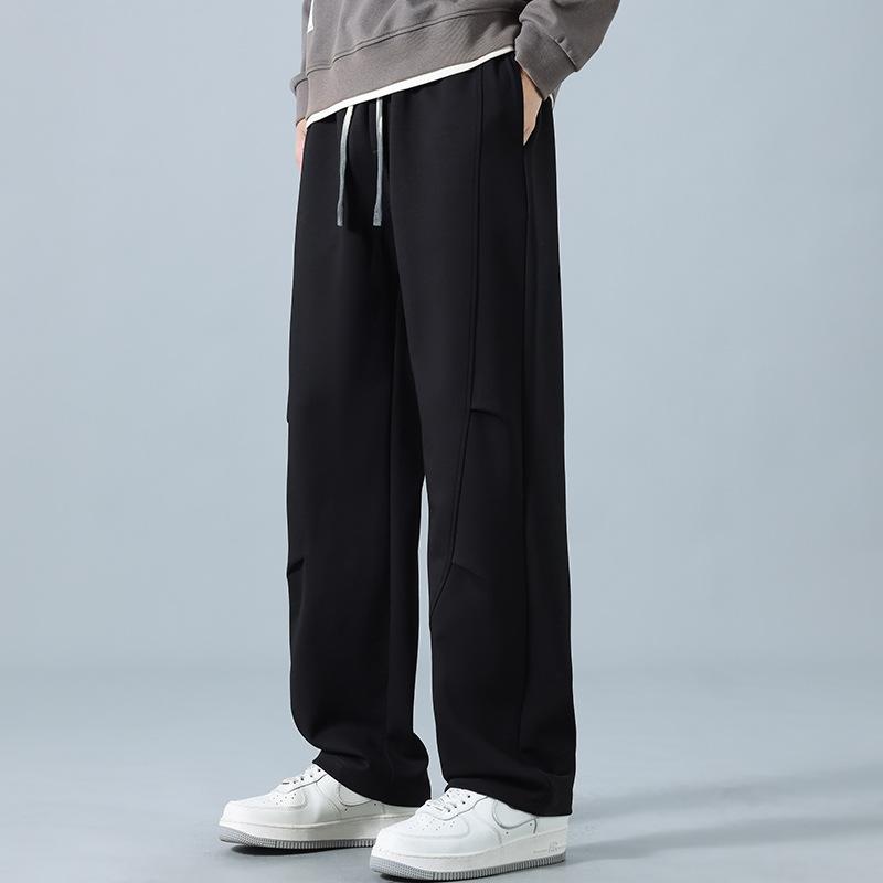 Men's New Sports Casual Pants Spring and Autumn Fashion Versatile Men's Straight Wide-leg Pants Ruffian Handsome Drape Loose Sweatpants