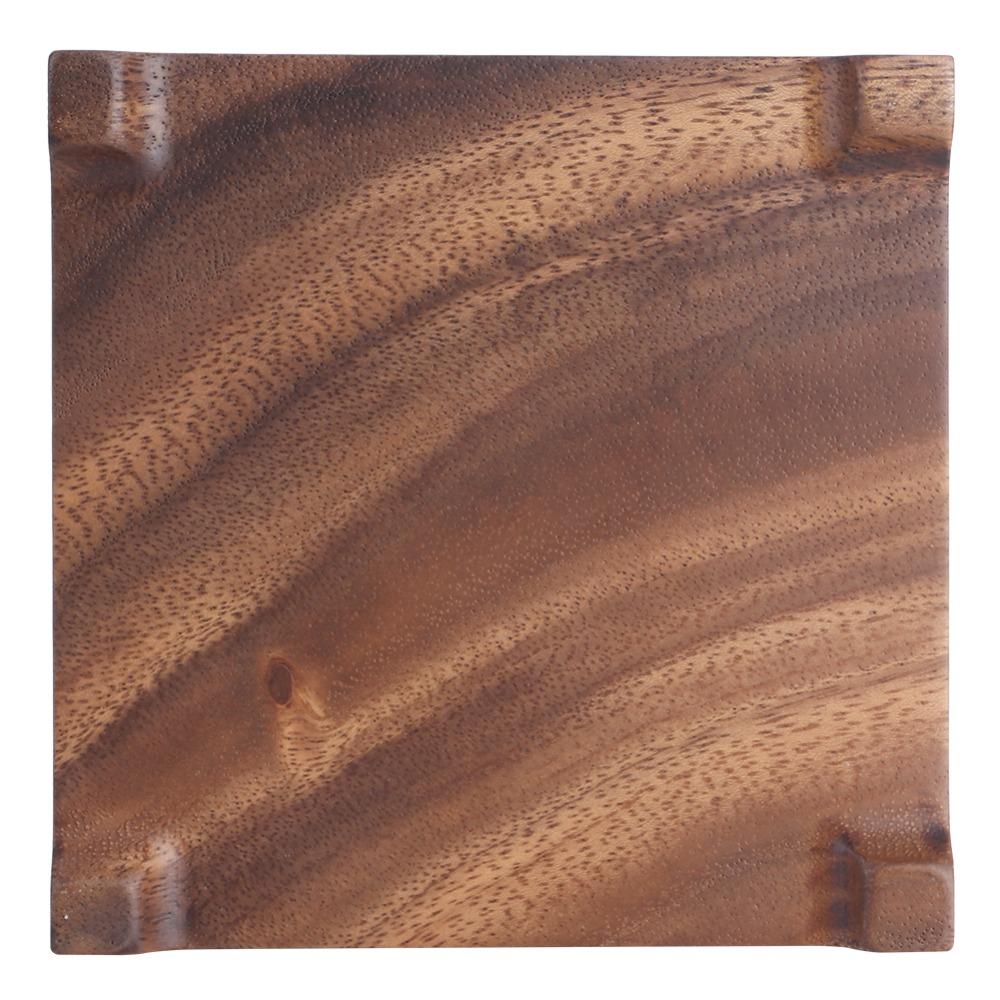 Square Shape Heat Insulation Coaster Wood Teapot Pad Walnut Teapot Mat  Tea Room Decor