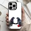 Funny P-Pigeon Mischief   Phone Case For iPhone17,16,15,14,13,12,11 Plus,Pro Max Black Candy Silver Plated Cover