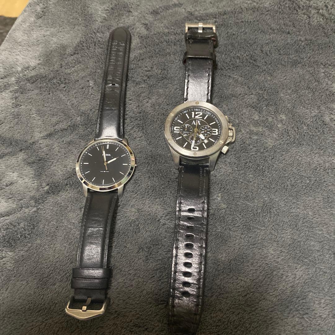 Used FOSSIL & AR watch set