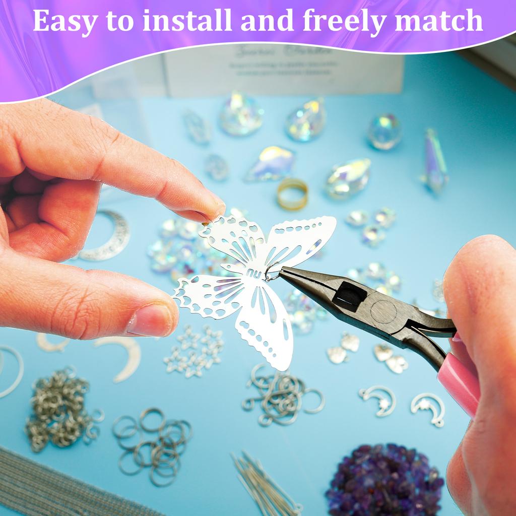 400 Pcs Sun Catchers Making Supplies Kit Hanging Prism Sun Catcher Home Decor DIY Suncatchers for Wedding Garden Christmas Decor
