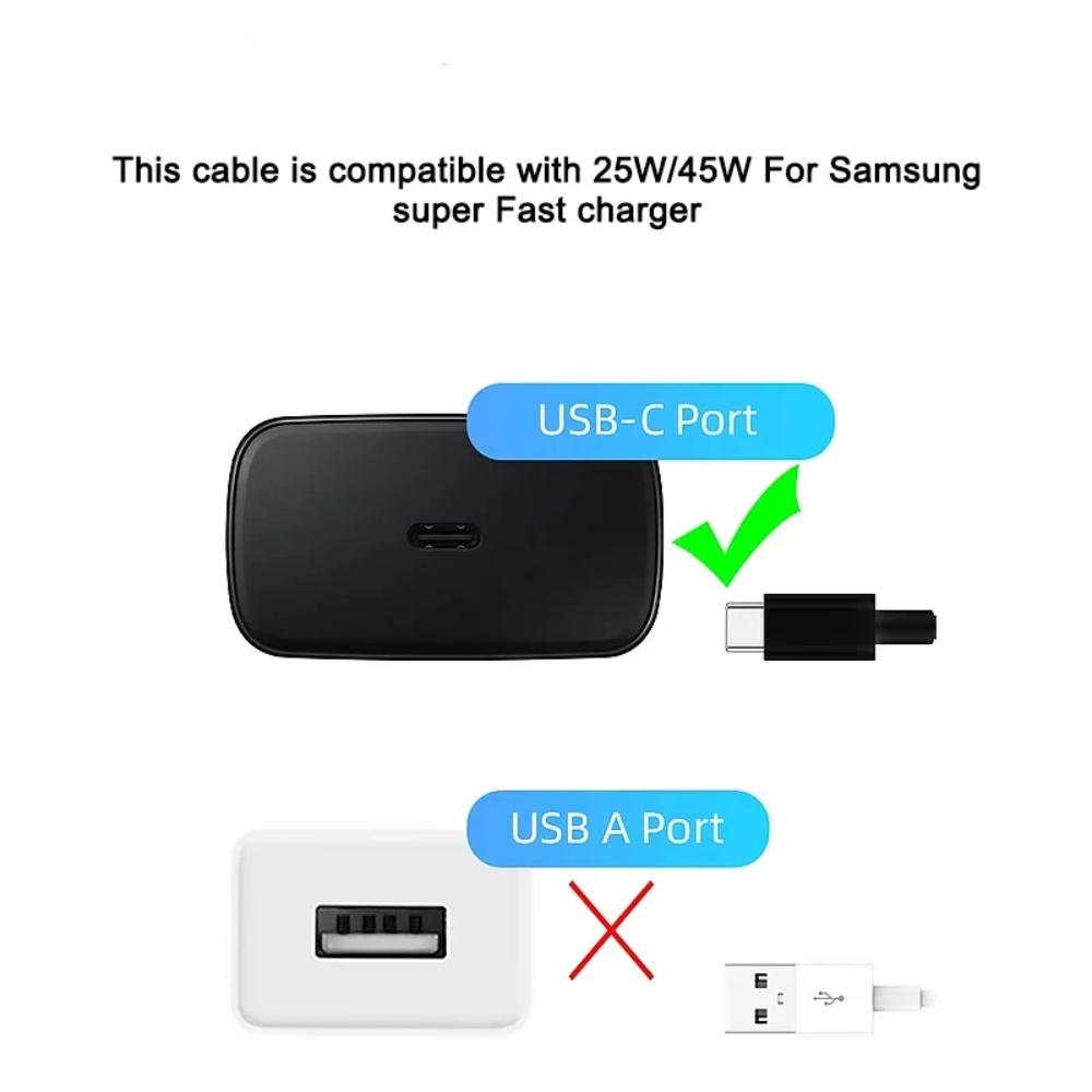 NNBILI 45W Type C Fast Charging Cable for Samsung S24 Ultra S23 S22 Plus Note 20 A53 A54 A55 PD  Quick Charging USB C Data Cord