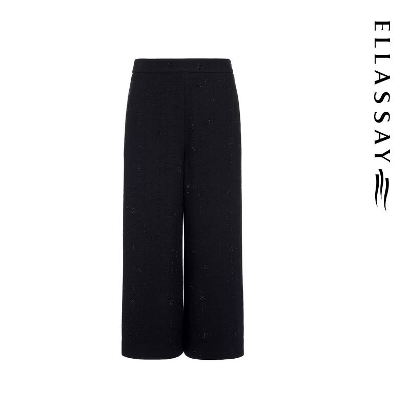 ELLASSAY Women's Minimalist Straight-Leg Cropped Trousers