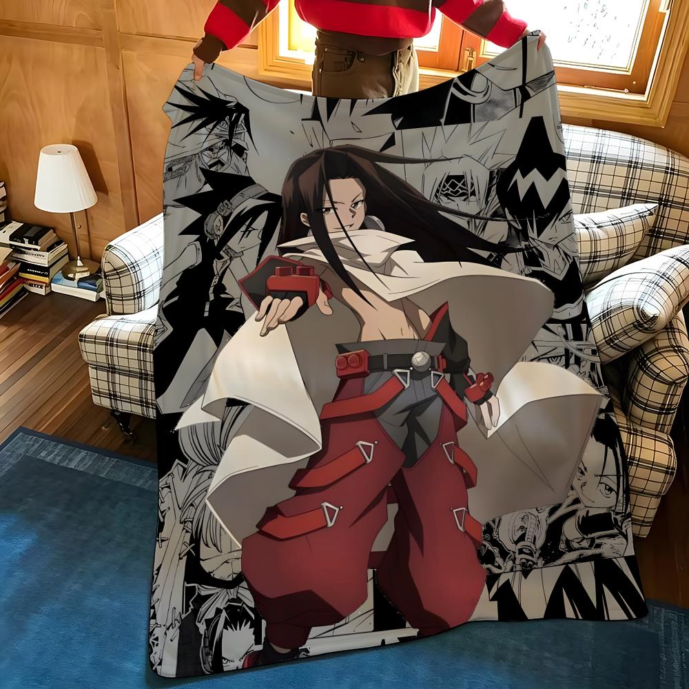 Anime S-Shaman K-King Throw Flannel Blanket Suitable for Sofas Beds Offices Travel, Camping Chairs