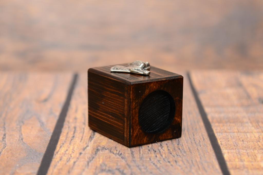 Scottish terrier, Aberdeen Terrier- wooden candle holder with a dog, a unique souvenir after losing a dog, a handicraft from the Art-Dog brand
