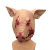 Halloween-Brille mit Schweinskopf-Motiv, rauchende Schweinskopfmaske, Hacker-Schweinskopfmaske aus Latex