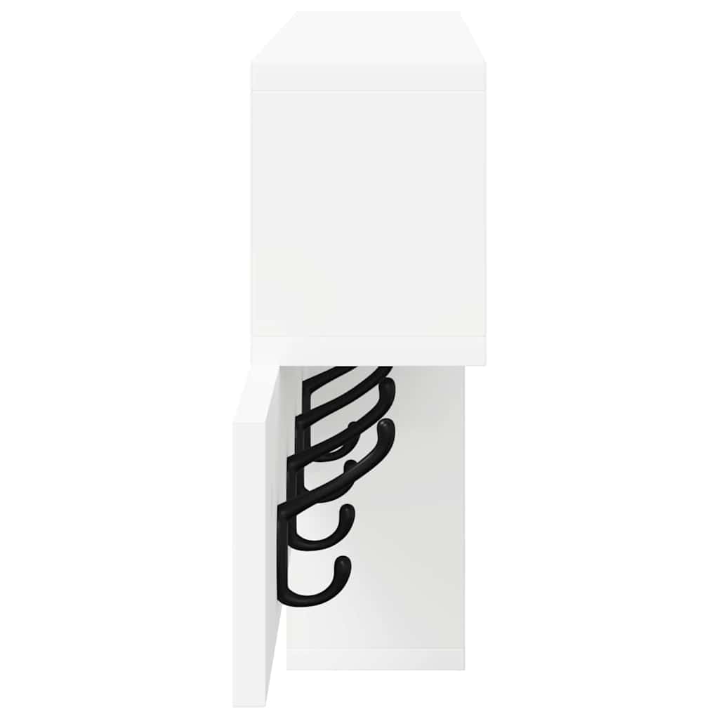 Wall Mounted Nightstand Wall Bracket White 100 X 12 X 43.5 Cm