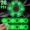 20PCS 17/19/21MM Luminous Car Wheel Nut Screw Caps Silicone Anti Collision Protective Wheel Tire Tyre Screw Rust Proof Cap