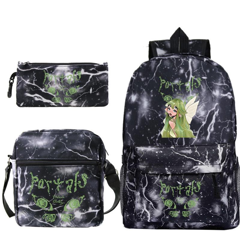Popular Singer Peripheral Backpack Pencil Case Student Schoolbag Three-piece Set