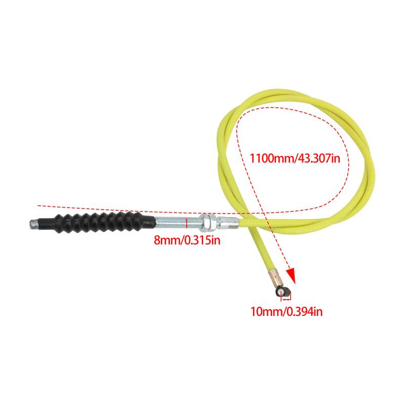 Motorcycle Throttle Cable 1100mm Universal Clutch Cable For Honda Yamaha Kawasaki KTM Suzuki 110-250cc Dirt Bike Motocross Parts