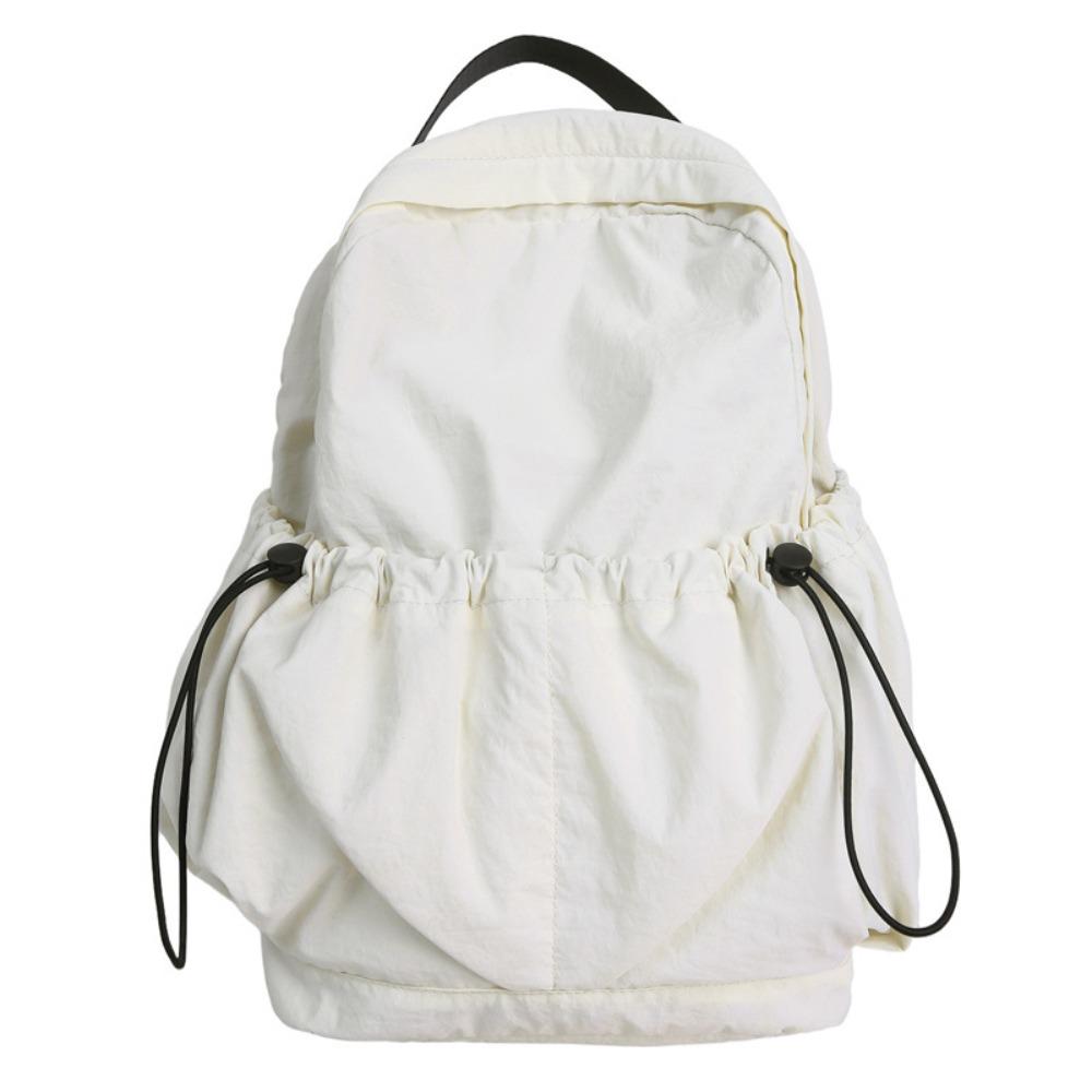 Small Pack Sport Nylon Backpack Korean Style Casual Backpack Solid Color Shoulder Bag  Gift