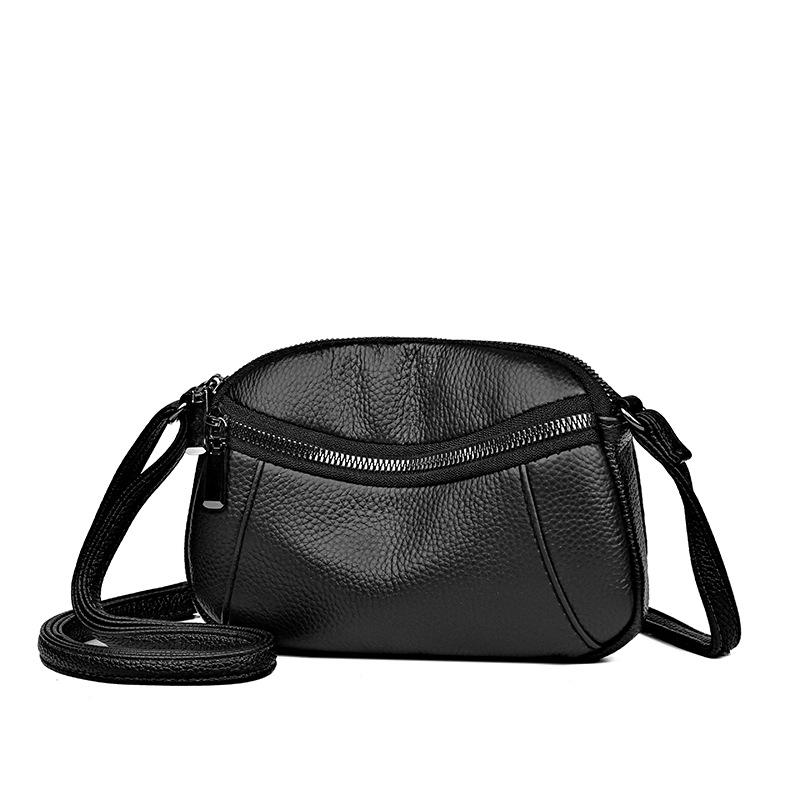 

Genuine Leather Women s Bag, Single Shoulder Crossbody Bag, Small Foreskin чёрный