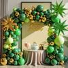 128pcs Green and Gold Balloon Arch Kit Birthday Party Wedding St. Patrick's Day Graduation Jungle Party Decoration