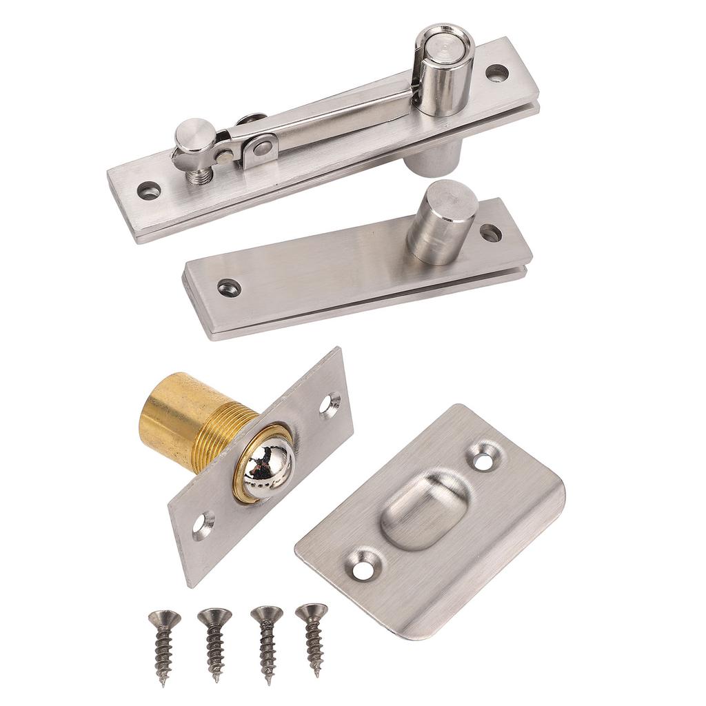 360 Degree Rotation Door Hinge Stainless Steel Pivot Hinge for Wood Aluminum Frame Concealed Doors