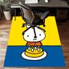 1pc Miffy1 Design Printed Area Rug Carpet for Bedroom Living Room Home Decor Rugs Mat Non Slip Mat Rug for Bedside