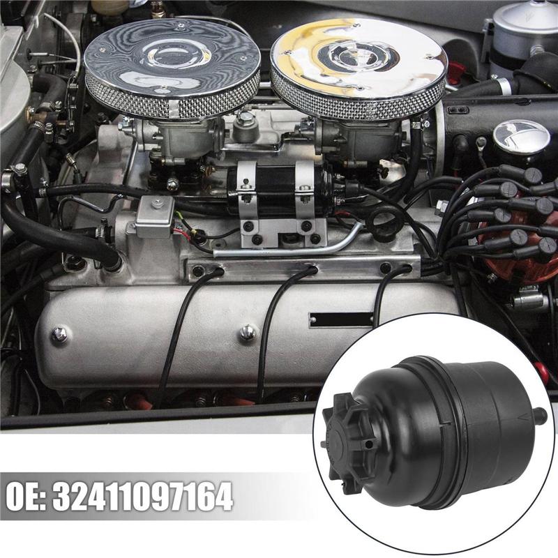 Power Steering Pump Reservoir Bottle W/ Cap 32416851217 For BMW E36 E46 E39 E53 E60 E90