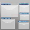 10pcs  Capacity Archive Material Bag Waterproof Document Clip A4 Thick Document Bag Transparent Plastic Large
