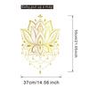 European Style Golden Lotus Wall Sticker for Kids Room Bedroom Living Room Home Wall Decoration